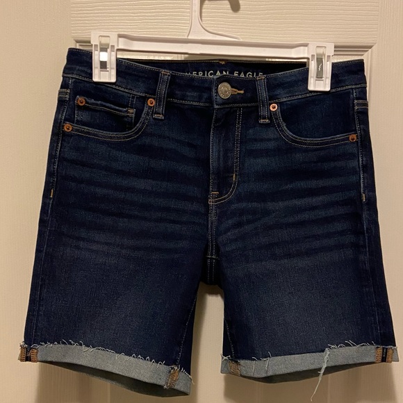 American Eagle Outfitters Pants - American Eagle Outfitters Dark Blue Jean Shorts